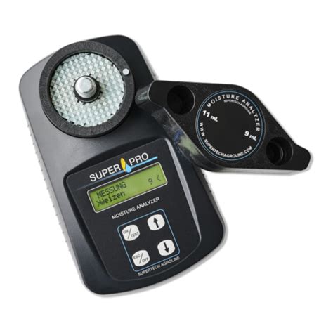 das getreidefeuchtemessgerät grain meter von supertech|Supertech agroline Superpro Combi Instruction Manual.